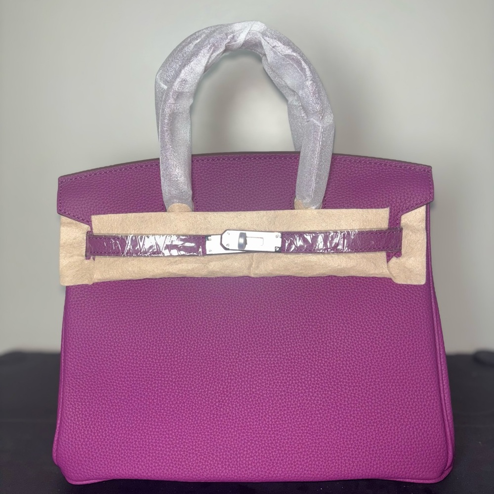 Purple genuine leather wirkin